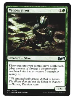 Magic The Gathering MTG - Magic 2015 M15 2014 - #205 Venom Sliver NM  x4 - Image 8