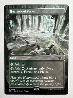 MTG Hushwood Verge (Borderless) [Duskmourn, Near Mint] - Image 3