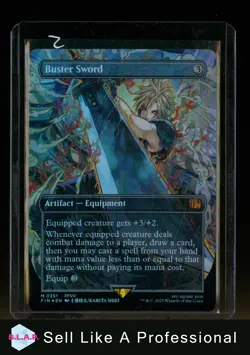 MAGIC BUSTER SWORD FOIL 0351 FINAL FANATSY WINGED ANGEL MTG - Image 1