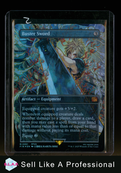 MAGIC BUSTER SWORD FOIL 0351 FINAL FANATSY WINGED ANGEL MTG - Image 3