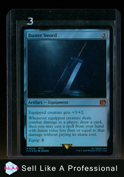 MAGIC BUSTER SWORD FOIL 0255 FINAL FANTASY WINGED ANGEL MTG - Image 3