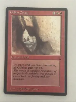 MTG - Goblin Caves - The Dark - NM English Magic 1994 - Image 1
