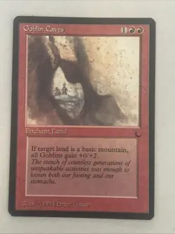 MTG - Goblin Caves - The Dark - NM English Magic 1994 - Image 3