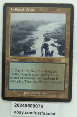 MTG Polluted Delta Onslaught Rare Fetchland Magic The Gathering HP - Image 3