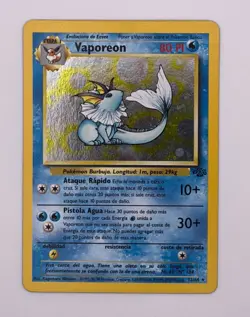 Vaporeon 12/64 LP/NM Near Mint Jungle Set 1999 Pokemon Card Holo Rare Holofoil - Image 3