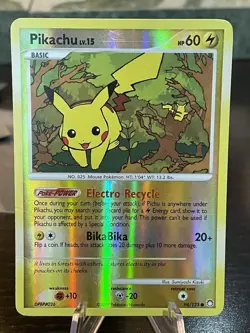 Pikachu 94/123 Common Mysterious Treasures Reverse Holo PokÃ©mon Card LP/MP - Image 1
