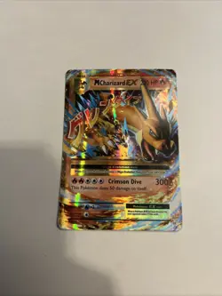 2016 Pokemon Evolutions Mega Charizard EX Holo Card #13/108 â€œNot mintâ€  - Image 1