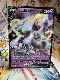 Pokemon TCG Galarian Rapidash SWSH Black Star Promos SWSH111 Holo Promo Card - Image 1