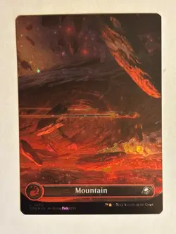 Mountain (Borderless Galaxy FOIL) Edge of Eternities - MTG - Image 1
