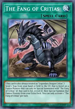 The Fang of Critias - RA04 - Quarter Century Rare - Yugioh Euro - Image 1