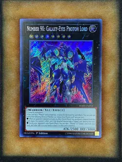 Yugioh Number 90: Galaxy-Eyes Photon Lord BLRR-EN033 Secret Rare 1st Ed NM - Image 2