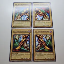 4x Forbidden One Left Right Arm Leg - DLG1 Common Set - Yugioh - Image 1