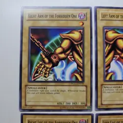 4x Forbidden One Left Right Arm Leg - DLG1 Common Set - Yugioh - Image 2