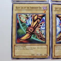 4x Forbidden One Left Right Arm Leg - DLG1 Common Set - Yugioh - Image 4