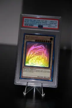 Yu-Gi-Oh Blue-Eyes White Dragon GFP2-EN175 Ghost From The Past PSA 10 Ghost Rare - Image 3