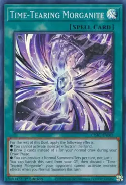 Yugioh! Time-Tearing Morganite - CYAC-EN067 - Super Rare - 1st Edition Near Mint - Image 2