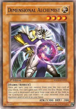 Yugioh! LP Dimensional Alchemist - SDDE-EN002 - Common - 1st Edition Lightly Pla - Image 1