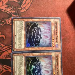 Yu-Gi-Oh Phantom of Chaos Super Rare Limited Edition GLAS-ENSE1 Play Set Of 3 - Image 5