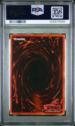 2002 Yu-Gi-Oh! Flame Swordsman LOB Unlimited Super Rare PSA 9 - Image 2