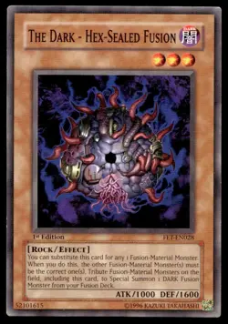 1996 Yu-Gi-Oh! 1st edition The Dark - Hex-Sealed Fusion #FET-EN028 Uncirculated - Image 3