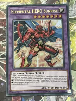 Yu-Gi-Oh! Elemental HERO Sunrise LED6-EN012 Magical Hero Unlimited Ultra Rare LP - Image 21