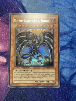 Red-Eyes Darkness Metal Dragon JUMP-EN030 - Ultra Rare - LP MISPRINT- No Anubis - Image 3