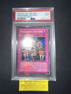 YU GI OH PSA 9 AMAZONESS ARCHERS MFC-096 MAGICIAN FORCE ENGLISH 2003! - Image 13