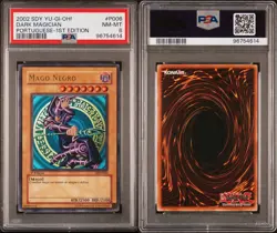 YU GI OH PSA 8 BLACK MAGICIAN DIY-P006 1st EDITION PORTUGUESE STARTER DECK 2002! - Image 6