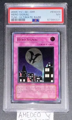 YU GI OH PSA 7 HERO SIGNAL TLM-EN049 ULTIMATE RARE ENGLISH 2005! - Image 8