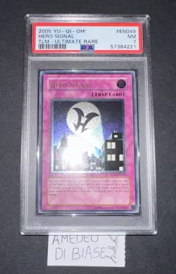 YU GI OH PSA 7 HERO SIGNAL TLM-EN049 ULTIMATE RARE ENGLISH 2005! - Image 9