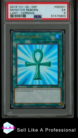 MONSTER REBORN LART-GERMAN YU-GI-OH! THE LOST ART PROMOTION 2018 DE001 PSA 5 - Image 3