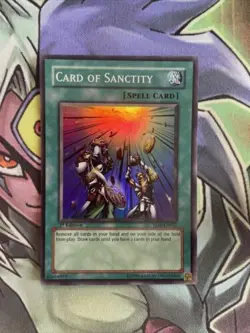 TLM-EN037 Card Of Sanctity Super Rare 1st Edition NM Yugioh Card - Image 1