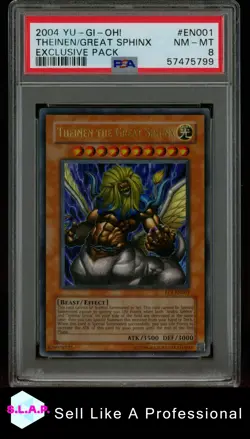 THEINEN/GREAT SPHINX EXCLUSIVE PACK YU-GI-OH! 2004 EN001 PSA 8 EXCLUSIVE PACK - Image 1