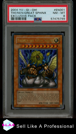 THEINEN/GREAT SPHINX EXCLUSIVE PACK YU-GI-OH! 2004 EN001 PSA 8 EXCLUSIVE PACK - Image 3