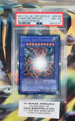 YU GI OH PSA 8 CYBER END DRAGON LCGX-EN182 DL. ACDMY. YEARS MEGA PACK 2011 - Image 6