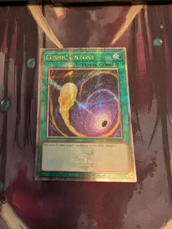 COSMIC CYCLONE YuGiOh QCR Quarter Century Rare RA02-EN061 Near Mint - Image 4