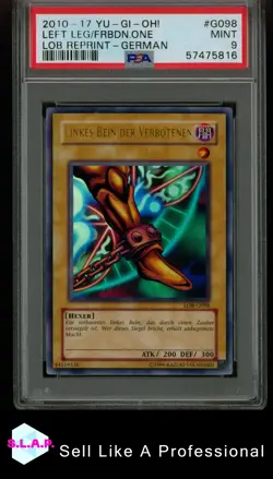 LEFT LEG/FRBDN.ONE LOB REPRINT-GER YU-GI-OH! 2010-2017 G098 PSA 9 - Image 1