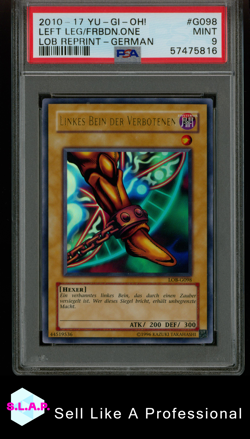 LEFT LEG/FRBDN.ONE LOB REPRINT-GER YU-GI-OH! 2010-2017 G098 PSA 9 - Image 3