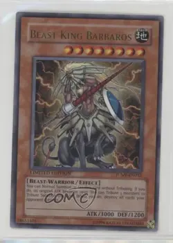 Beast King Barbaros YuGiOh Shonen Jump Magazine Promo #JUMP-EN032 2002 0l4h - Image 1