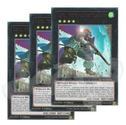 Yugioh Castel the Skyblaster Musketeer x 3 1st Edition Ultra Rare NM - Free Holo - Image 1