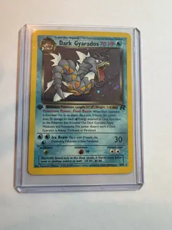 Dark Gyarados 8/82 1st Edition Holo Rare Team Rocket Holo PokÃ©mon Card TCG - Image 2