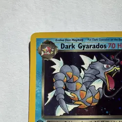 Dark Gyarados 8/82 1st Edition Holo Rare Team Rocket Holo PokÃ©mon Card TCG - Image 4