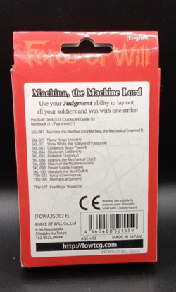 Force of Will: Fire Deck: Machina, The Machine Lord TCG Trading Card Game - New - Image 5