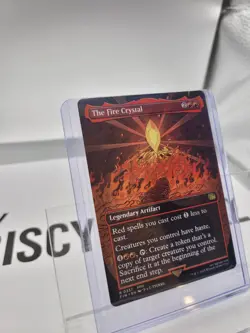The Fire Crystal (Borderless) Final Fantasy Regular MTG Magic The Gathering MINT - Image 1
