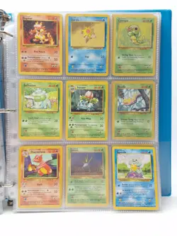 Pokemon Original Base Card Vintage Lot Large Binder - Image 11