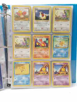 Pokemon Original Base Card Vintage Lot Large Binder - Image 17