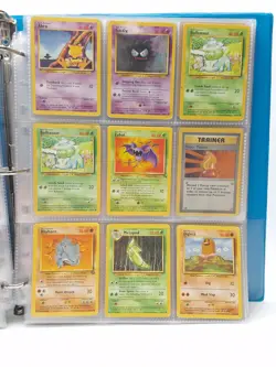 Pokemon Original Base Card Vintage Lot Large Binder - Image 19