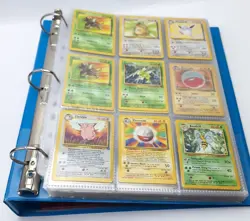 Pokemon Original Base Card Vintage Lot Large Binder - Image 2