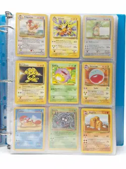 Pokemon Original Base Card Vintage Lot Large Binder - Image 4