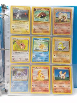Pokemon Original Base Card Vintage Lot Large Binder - Image 9